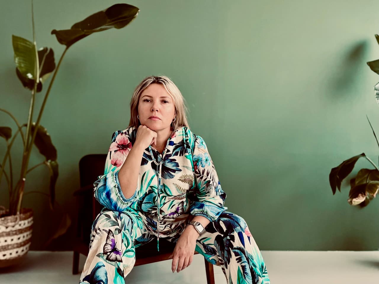 VPX Hero Image - Woman in floral pattern outfit